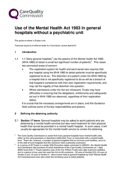 File:2010-04 CQC Guidance Note on MHA in general hospitals.pdf