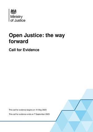 2023-05-11 MOJ Open justice consultation.pdf