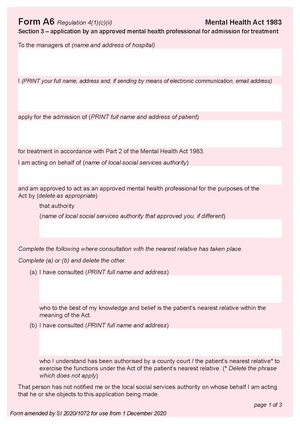 Form A6 section 3 - application by an approved mental health professional for admission for treatment.pdf