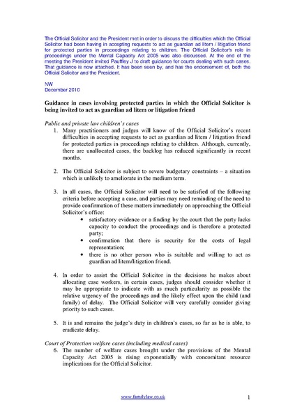 File:Guidance in cases involving the Official Solicitor - December 2010.pdf