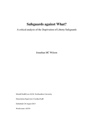 Jonathan Wilson - Mental Health Law LLM dissertation - August 2013.pdf