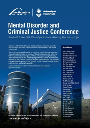 Mental Disorder and Criminal Justice Conference 2013 flyer.pdf