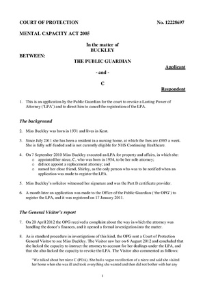Re Buckley (2013) MHLO 13 (LPA).pdf