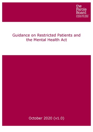 2020-10 Parole Board Guidance on Restricted Patients and MHA.pdf