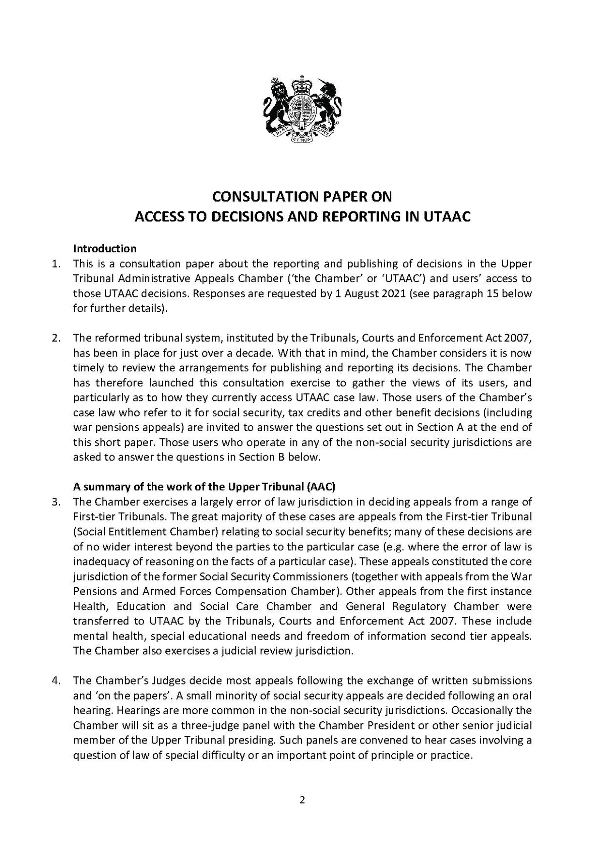 Upper tribunal deals