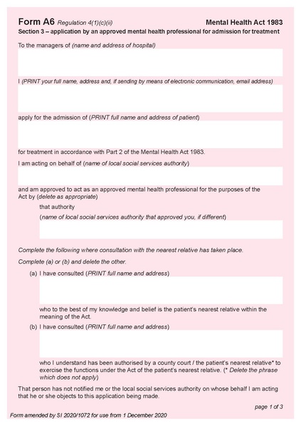 File:Form A6 section 3 - application by an approved mental health professional for admission for treatment.pdf