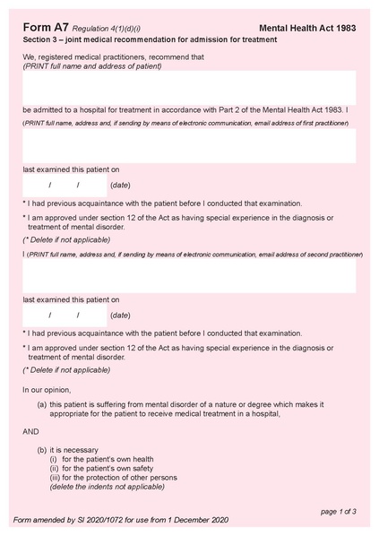 File:Form A7 section 3 - joint medical recommendation for admission for treatment.pdf