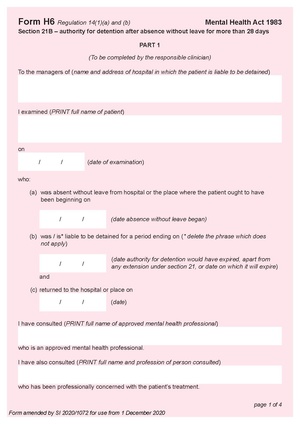 Form H6 section 21B - authority for detention after absence without leave for more than 28 days.pdf