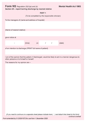 Form M2 section 25 - report barring discharge by nearest relative.pdf