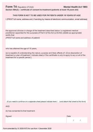 Form T4 section 58A(3) - certificate of consent to treatment (patients at least 18 years old).pdf