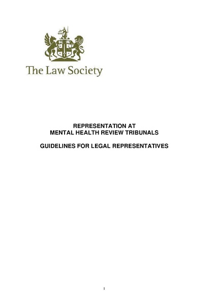 File:Law Society Representation at MHRTs Guidelines 2002.pdf